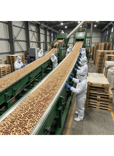 automotive freepik cashew processing plant conveyor belts with cashew 47052 (1)